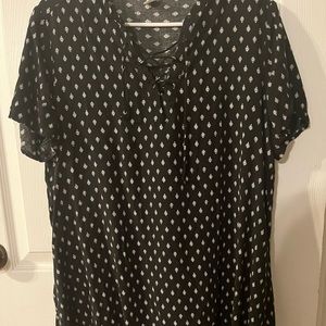 Old Navy Shift Dress | Size Large | Black & White